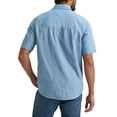 thumbnail image 3 of Wrangler® Men's Short Sleeve Denim Chambray Shirt, 3 of 5
