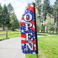 thumbnail image 2 of In the Breeze 4550 — 4' Heavy Duty Open Stars & Stripes Double Sided Feather Banner — Flag for Businesses and Events, 2 of 3
