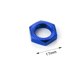 thumbnail image 4 of Bewildely 4 Uds 1/5 rueda de montaje hexagonal RC pieza de actualización adaptador fuerte de aleación de aluminio para XMAXX RC pieza de coche Kits de construcción modelo Azul oscuro, 4 of 5