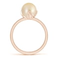 thumbnail image 2 of ANGARA Trillium Golden South Sea Cultured Pearl Solitaire Ring in 14K Rose Gold for Women | June Birthstone, Birthday, Anniversary, Jewelry Gift for Women | Pearl Ring, 2 of 9