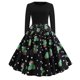 thumbnail image 1 of Mujeres manga larga Rockabilly Swing Skater vestido cóctel fiesta Vintage Hepburn vestidos ZefeiWu 1327533484046, 1 of 1