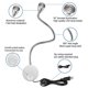 thumbnail image 2 of Lámpara de noche para dormitorio led con tubo de luz de pared 3W (blanco cálido-plateado), 2 of 4