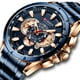 thumbnail image 3 of Reloj de los hombres CURREN 8363 Reloj para hombre Hombre Reloj de pulsera de cuarzo para hombre Relojes con correa de acero inoxidable Banda Tres sub-diales Segundo minuto Cronógrafo de microsegundos CURREN Reloj de los hombres, 3 of 7