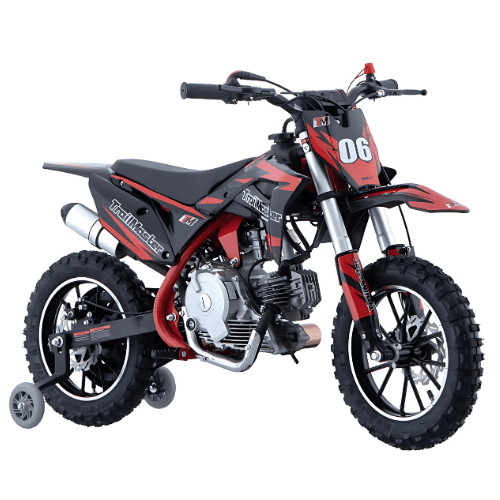 Trailmaster TM06 60cc Kids Dirt Bike, 4-Stroke, Automatic, Electric Start, , 22.05" Seat Height (Green)