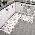 thumbnail image 2 of White Fairy Cottage Princess Pattern Kitchen Rugs Sets Of 2,Anti Fatigue Kitchen Mat Rugs Non Slip Washable,Decorative Kitchen Floor Mats for Kitchen,Sink,Laundry,17"x30"+17"x47", 2 of 7