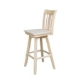 thumbnail image 6 of Home Square Natural Wood Bar Height Stool with Swivel Seat - Set of 2, 6 of 11