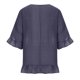thumbnail image 5 of Vestido de blusa de manga tres cuartos con volantes y cuello redondo de color sólido para mujer Pompotops  hdfakjf2775, 5 of 8