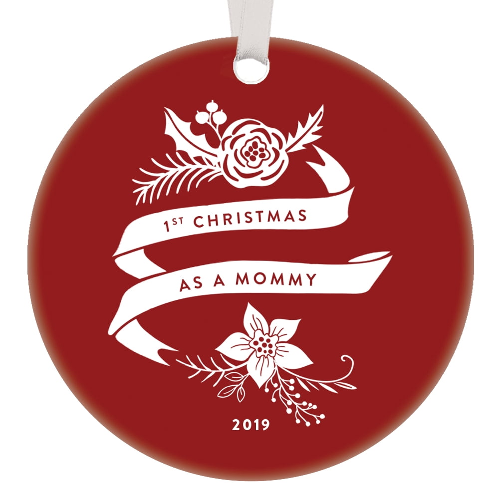 First Christmas Mommy 2019 Ornament for New Mothers Moms Pregnant Women ...