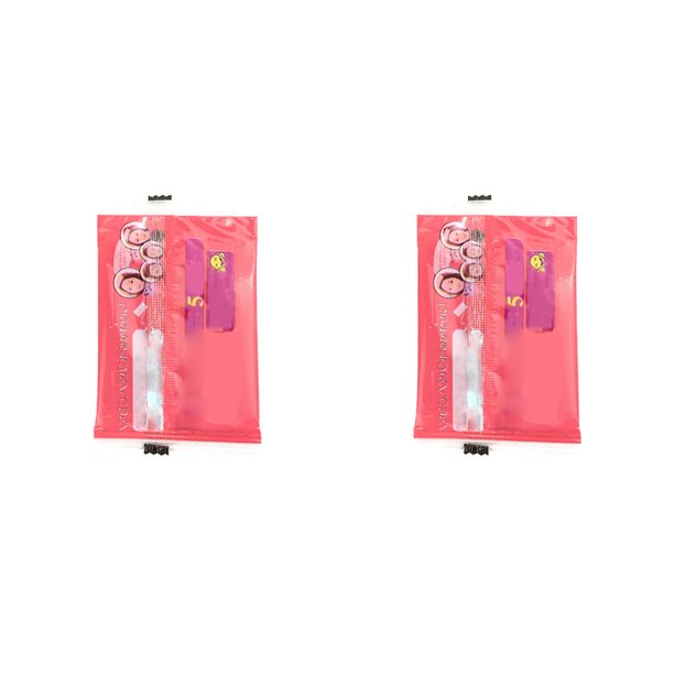 Qarigey Bangs Pad Paste Post Seamless Hairs Barber Washing Face Fixed Shop Bang Clip Use Patch Makeup Home Fixator Hair Pads Tools Rosa roja 2piezas