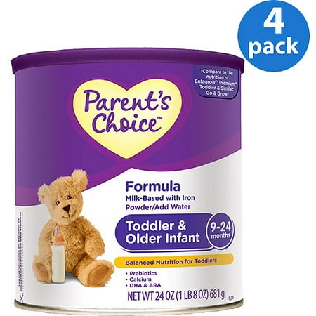 Parent's Choice - Older Infant and Toddler Formula, 24 oz, (Pack of 4)