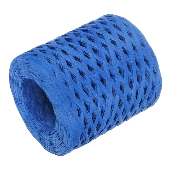 Uxcell Raffia Paper Craft Rope Ribbon 219 Yards Dark Blue for Decoration
