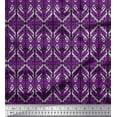 thumbnail image 1 of Soimoi Polyester Crepe Fabric Geometric & Paisley Block Print Sewing Fabric Yard 52 Inch Wide, 1 of 3