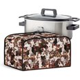 thumbnail image 1 of Tribal Ethnic Style Appliance Covers Crock Pot Cover Dust Cover Dust Cover for Electric Slow Cookers Pot with Mesh Pocket and Handy Handle for Home Kitchen, 1 of 1