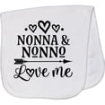 thumbnail image 2 of Inktastic Nonna and Nonno Love Me Baby Burp Cloth, 2 of 3