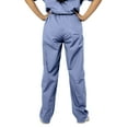 thumbnail image 2 of Panda Uniform by HeedFit Women’s Single Pocket Flare Leg Scrub Pants, Sky Blue, M, 2 of 3