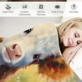thumbnail image 3 of JRXY Cute Highland Cow Flannel Fleece Blanket - Exquisite Gifts for All Seasons - Durable and Long-lasting Blanket 60x80in, 3 of 6