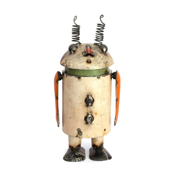 De Kulture Works Recycled Iron 10" Extra Terrestrial Model Decorative Collectible Figurine Showpiece