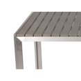 thumbnail image 2 of Sleek And Modish Trendy Anodized Aluminum Dining table, Gray- Saltoro Sherpi, 2 of 5