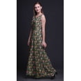 thumbnail image 3 of Bimba Floral Women Round Neck Printed Evening PartyÂ&nbsp;DressÂ&nbsp;Sleeveless Gown-Large, 3 of 5