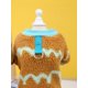 thumbnail image 2 of Pet Home Clothes, Cat Pajamas, Dog Casual Four-legged Clothes, Wave Pattern Four-legged Fleece Jacket, 2 of 5