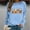 Light Blue, variant on miqiqism Womens Rugby Sweatshirt Fashion Crewneck Shirt Teen Girls Long Sleeve Raglan Pullover Blouses Juniors Cute Printed Top Soft Loose Tunic Sweatshirts,Pink,X-Large