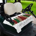 thumbnail image 2 of Golf Cart Seat Covers for 2 Seater,Christmas Trees Microfiber Cart Seat Towel Blanket,Xmas Winter Leopard Printed Plaid Pine Absorbent Breathable NonSlip Bench Seats Protector for Golf Course 51"x31", 2 of 9