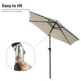thumbnail image 3 of Sonerlic 7.5 FT Outdoor Patio Umbrella and Shade Market Table Umbrella Outside with a Crank for Garden, Deck and Pool,Begie, 3 of 5