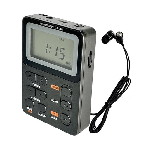 GoldCister Pocket Fm Radio Mp3 Walkman Radio Portable Fm Radio Walkman Radio Sleep Timer Function Media Speaker for Radio Programs Morning Talk Shows Sports expert
