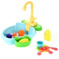 thumbnail image 1 of Vogacara Lavavajillas para niños, juguete, agua circulante, fregadero de cocina, fregadero eléctrico, fregadero de educación temprana, padre e hijo Juguetes Educativos azul Vogacara FN003521-02, 1 of 6