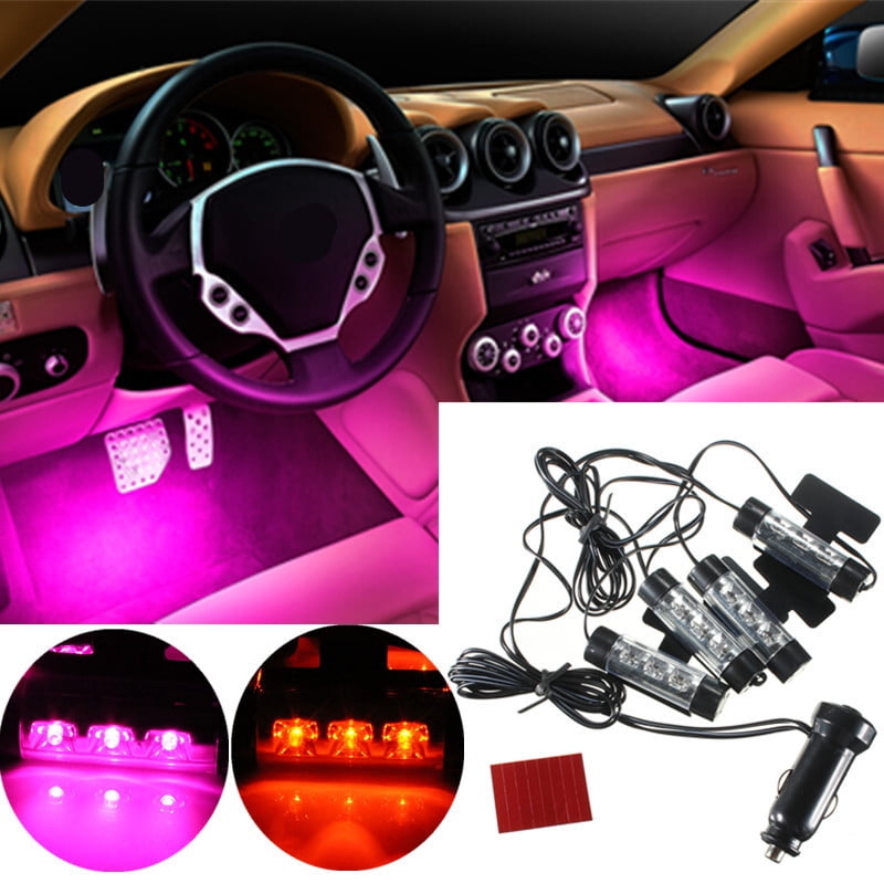 Lampen Led 4 Colors Led Car Interior Dash Floor Decor