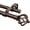 Antique Bronze, variant on Double Curtain Rod 72 to 144 Inches(6-12 Feet), Dual Curtain Rods for Windows 66 to 120 Inches, 7/8 Inch Heavy Duty Drapery Rod with Twisted Cage Finials, Antique Silver