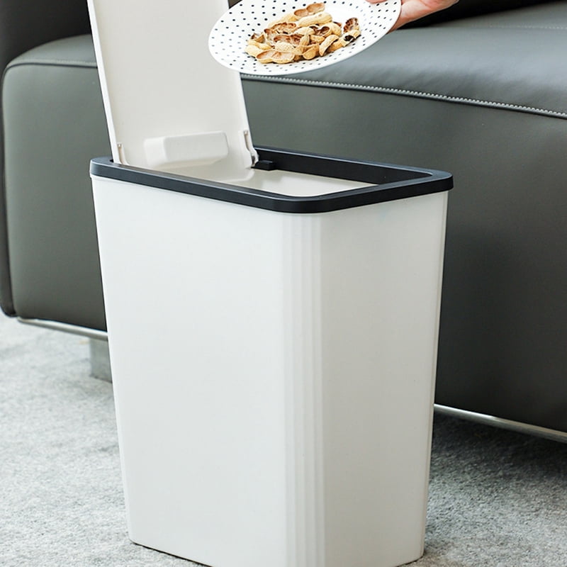 Bathroom Trash Can Garbage Can With Lid Trash Bin Large Capacity For Kitchen Bedroom Living Room Toilet Trash Can