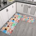 thumbnail image 2 of Cartoon Dog Kitchen Rugs Sets Of 2,Anti Fatigue Kitchen Mat Rugs Non Slip Washable,Decorative Kitchen Floor Mats for Kitchen,Sink,Laundry,17"x30"+17"x47", 2 of 7