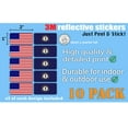 thumbnail image 3 of (x10) 3M Reflective Kentucky and US Flag Stickers | Versatile & High Quality Safety Decals | Hard hats, laptops, bikes, toolboxes, 3 of 3