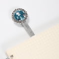 thumbnail image 3 of Christmas snowman Vintage Silver Lace-Edged Bookmark: the Gift for Book Lovers and Readers, 3 of 5