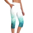 thumbnail image 2 of VEKDONE Capri Pants for Women Dressy Casual Stretch Work Capris Gradient Color Plus Size Straight Leg Pant Summer Cropped Trousers with Pockets, 2 of 8