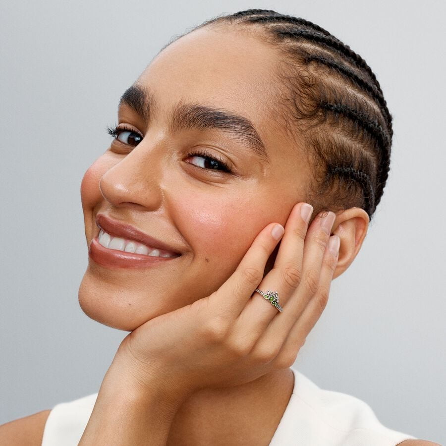 Pandora Disney Princess Tiana Tiara Ring 193653C01-5 With Gift Box (6)