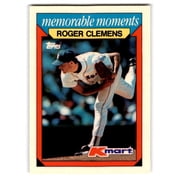 1988 Topps Kmart Memorable Moments #7 Roger Clemens Boston Red Sox Baseball Card Boston Red Sox MLB BASEBALL Trading Card