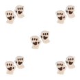 thumbnail image 2 of Guardurnaity Guantes sin dedos con garra de oso, suaves y cómodos, para un aspecto moderno, guantes de medio dedo, color beige cálido Type2 NO2, 2 of 6