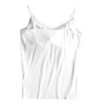 thumbnail image 4 of HOCIRET Tank Tops with Built in Bra for Women Adjustable Spaghetti Strap Cami Sleeveless Summer Tops White M, 4 of 5