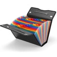 thumbnail image 2 of 24 Pockets Expanding File Folder Accordian File Organizer,Plastic Paper Document Receipt Organizer, 2 of 5