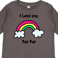 thumbnail image 4 of Inktastic I Love my Pap Pap Boys or Girls Long Sleeve Toddler T-Shirt, 4 of 5