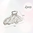 thumbnail image 2 of Pinzas para el cabello YONGSHENG de mariposa antideslizantes 2 piezas metal, 2 of 3