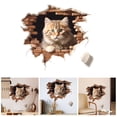 thumbnail image 4 of Cute Cat Wall Stickers Creative Funny Cat PVC Decals Sticker, 4 of 6