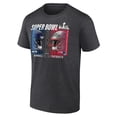 thumbnail image 2 of Men's Fanatics  Heather Charcoal New England Patriots vs. Seattle Seahawks Super Bowl LX Big & Tall Final Battle Dueling, 2 of 3