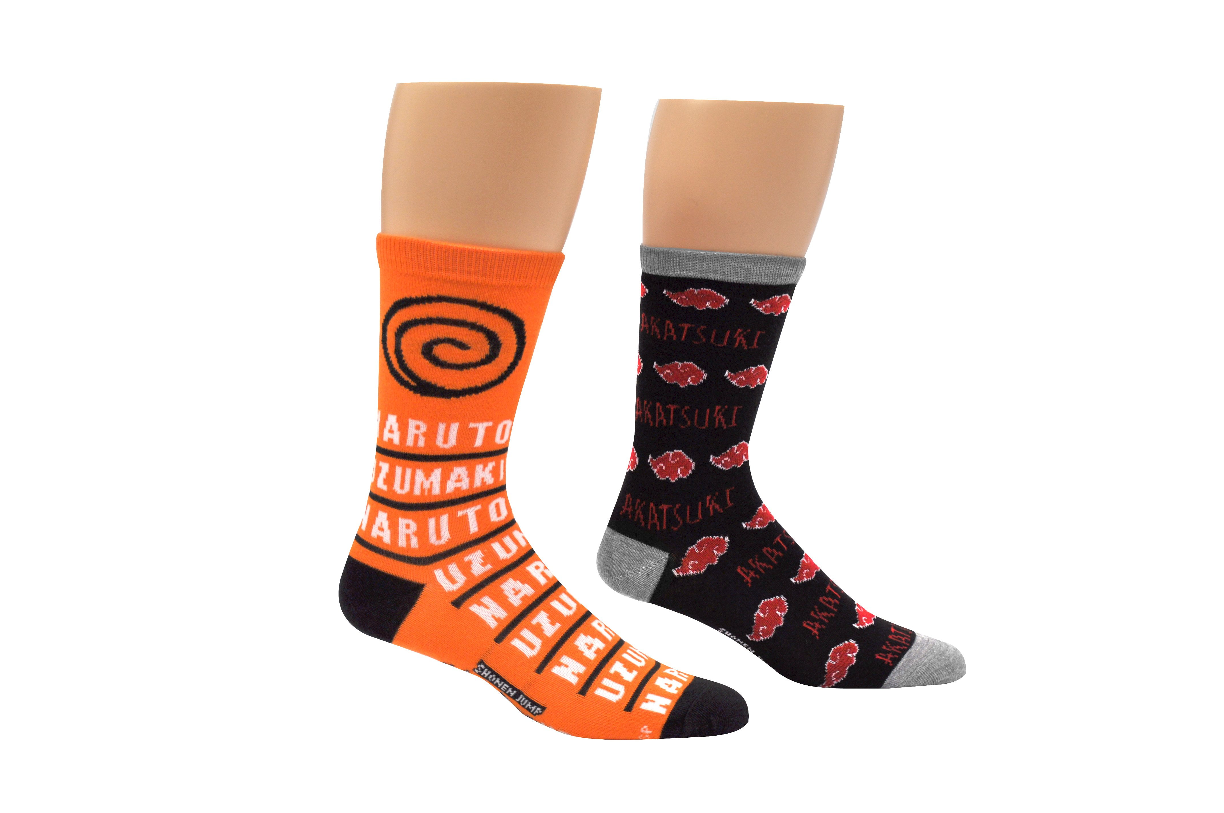 Naruto Shippuden - Naruto Crew Socks 2 pair pack - Walmart.com - Walmart.com