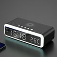 thumbnail image 4 of sruoe Alarm Clock, Alarm Clocks for Bedroom, Smart Alarm Clock, Clock Alarm, Deep Sleep Alarm Clocks, Bell Alarm Clock, Wireless Charging Home, Plastic, 4 of 6