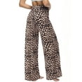 thumbnail image 4 of UVN Pajama Pants for Women Casual Wide Leg Lounge Yoga Pants Comfy Loose Drawstring Sleep PJ Bottoms, 4 of 8