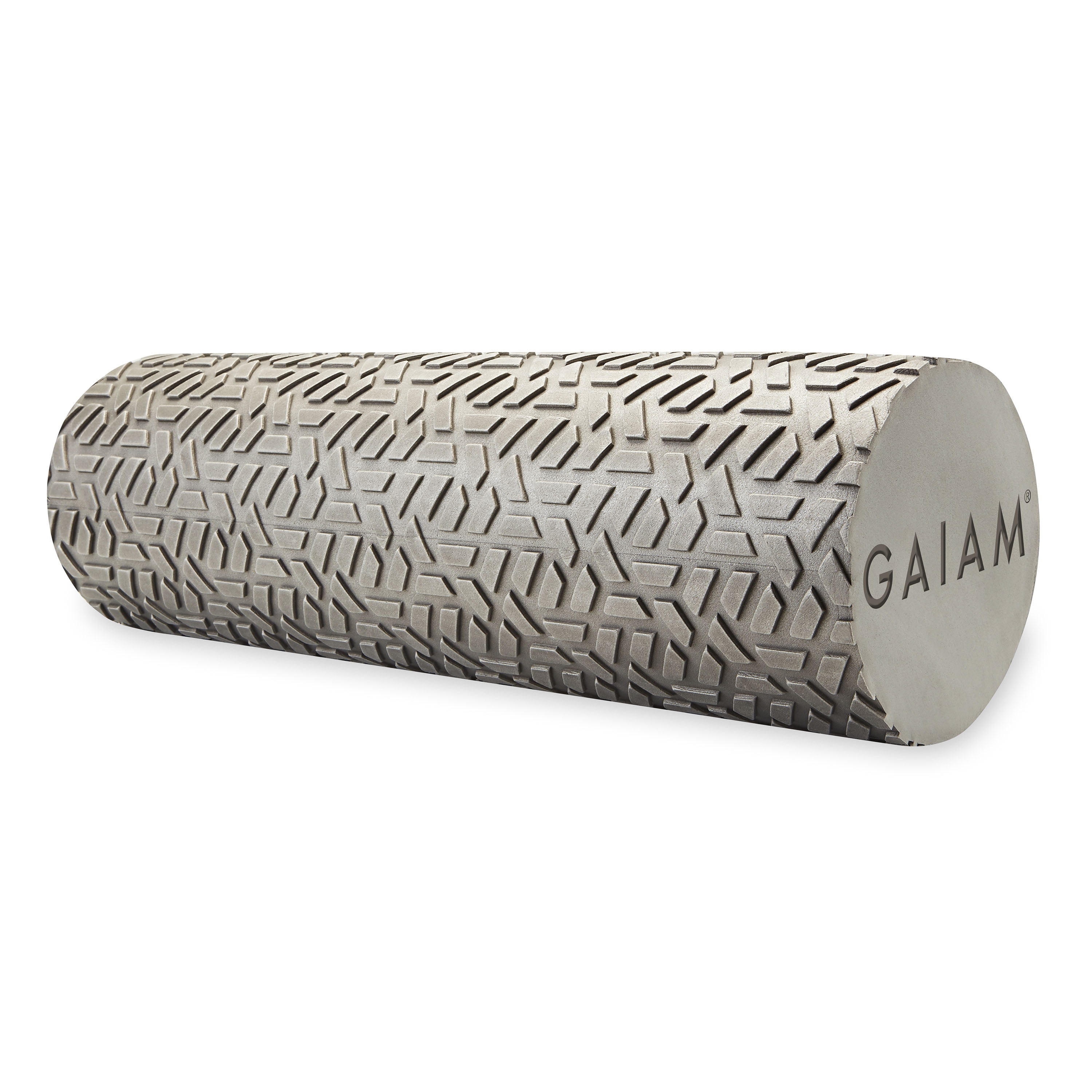 18 Inch Gaiam Restore Foam Roller with Self-Guided Exercise Illustrations Printed on Massage Roller