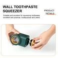 thumbnail image 4 of Toothpaste Squeezer Wall-mounted Dispenser Lazy Light Luxury Automatic No Punching Child Silica Gel Abs, 4 of 6
